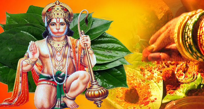 hanuman puja me paan ka patta 02 04 2019