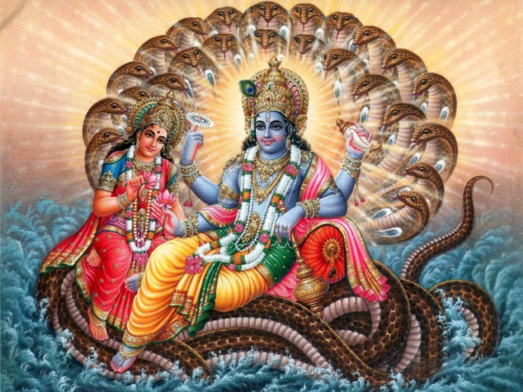 lord vishnu laxmi sheshnag