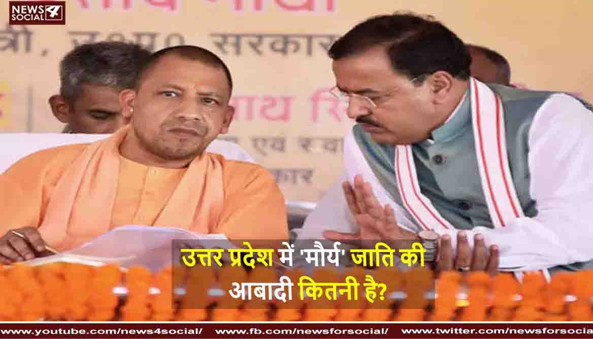 उत्तर प्रदेश में 'मौर्य' जाति की आबादी ya जनसंख्या कितनी है?